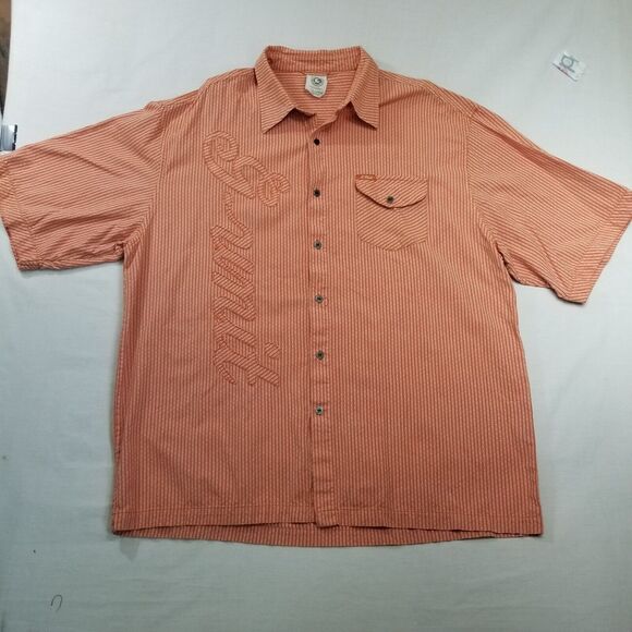 Men’s 3XL G-UNIT TOOLS OF THE TRADE Orange Peach Button Up Shirt - Picture 1 of 16